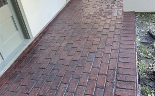 Stamped-Brick-Concrete-Walkway